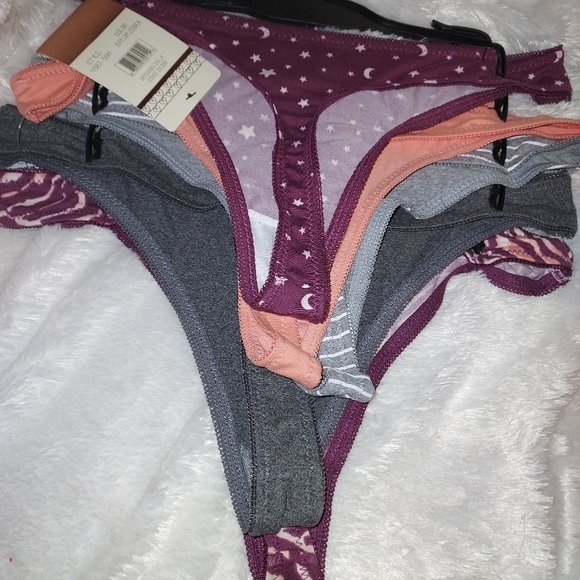 NWT 5pc soft silky thong bundle set, size XL - Picture 3 of 4